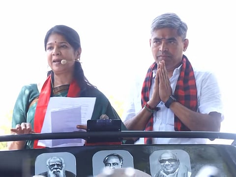 DMK MP Kanimozhi slams Centre over NEET; urges people to support "Dravidian model" of governance