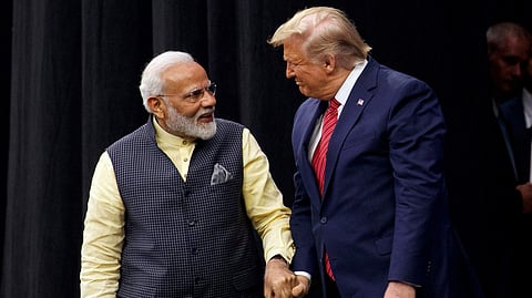 PM Narendra Modi with US President Donald Trump