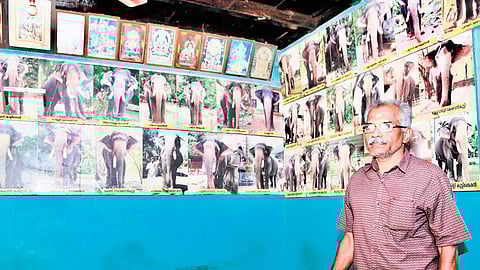 Raju, owner of the shop