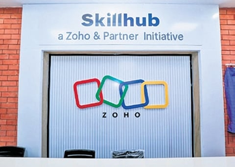Set up in collaboration with Zoho Corporation, the Zoho Skill Hub aims to equip students and local youths with advanced technological and software skills.