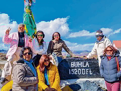 A glimpse of Bumla Pass