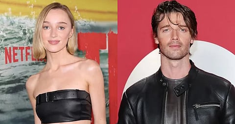(L) Phoebe Dynevor; (R) Patrick Schwarzenegger