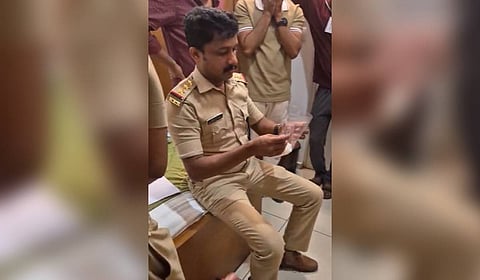 Excise officials seize the drugs from a Kochi hotel where the peddler had been staying