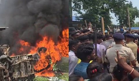 A mob went on a rampage at the Assam forest department’s Runikhata range office in Chirang district on Friday.