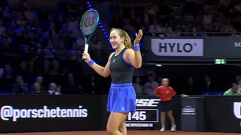 Andreeva rallied past two-time Stuttgart champion Iga Swiatek 3-6, 6-4, 6-3.