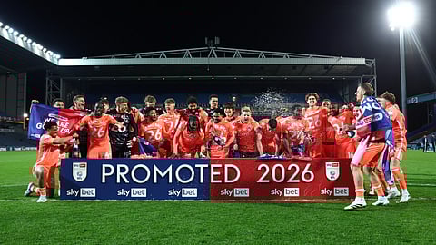 Lampard's Championship leaders clinched promotion on Friday with a 1-1 draw against Blackburn, sparking jubilant celebrations from the Sky Blues boss, his players and 7,500 Coventry fans at Ewood Park.