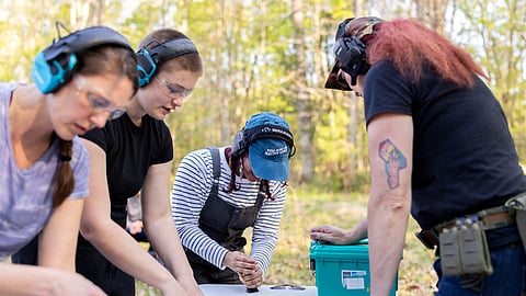 Many left-leaning Americans who are embracing guns because of their fears about President Donald Trump's administration -- upending traditional thoughts about who owns weapons in the United States.