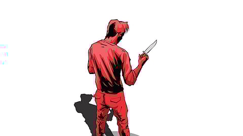 Knife atack , robbery , stabbing