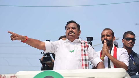 AIADMK general secretary Edappadi K Palaniswami