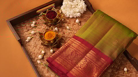 Ancient weaves on a silky canvas