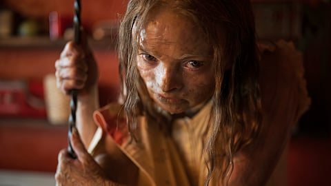 This image released by Warner Bros. Pictures shows Natalie Grace in a scene from "Lee Cronin's The Mummy."