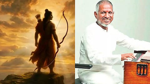Valmiki Ramayana poster (L), Ilaiyaraaja