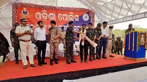 Maoists surrendering in Odisha.