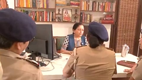 Reacting to the police visit, Kishwar posted on X that five police personnel, including two women officers, had arrived at her office while she was recording a video.