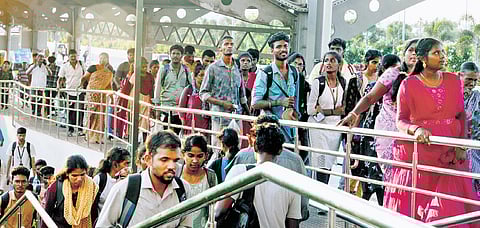 The crowd at KCBT on Wednesday