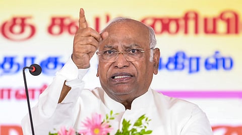 Congress President Mallikarjun Kharge.