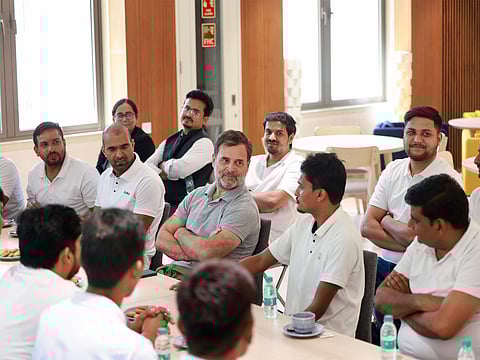 Rahul Gandhi meets Youth Congress workers