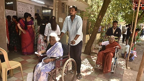 Polling gathers pace across parts of north Chennai on Thursday, April 23, 2026.