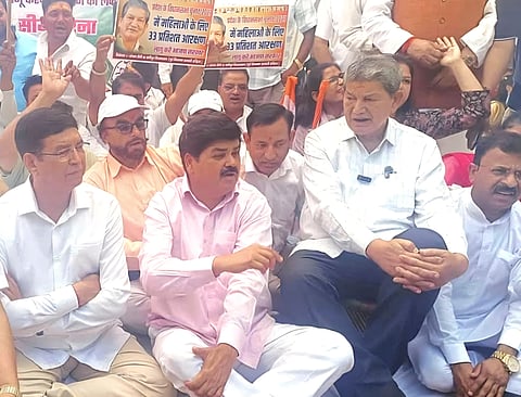 CM Rawat argued that linking the reservation mandate to delimitation, a process where national consensus is still pending, was a deliberate attempt to derail the legislation.