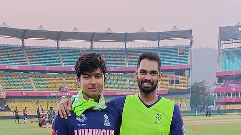 Youngest IPL player Vaibhav Sooryavanshi with Dr Ameya Kagali