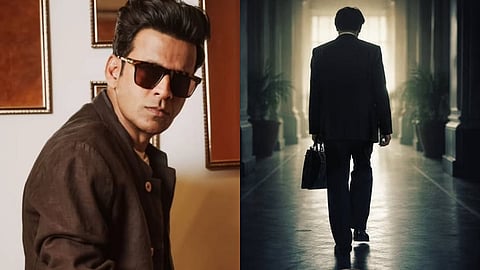 Manoj Bajpayee (left) and a poster from Governor: The Silent Saviour