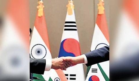 India’s exports to South Korea plummeted to $5.82 billion in 2024-25, as against $8 billion in 2021-22. Korean exports to India surged to $21.06 billion over the same time. The trade deficit, at $15.2 billion in 2024-25, has roughly tripled since the 2010 CEPA came into force.