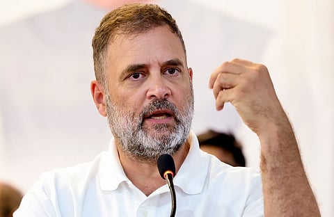 Rahul Gandhi said Modi is aware that only the Congress can defeat the BJP and the Rashtriya Swayamsevak Sangh and their ideology, not the Trinamool Congress.