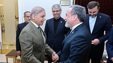 Pakistan Prime Minister Shehbaz Sharif held talks with Iranian Foreign Minister Abbas Araghchi.
