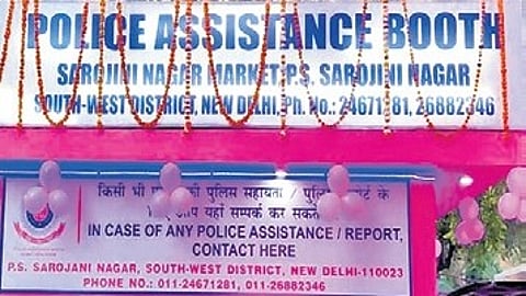 Delhi Police's pink booth