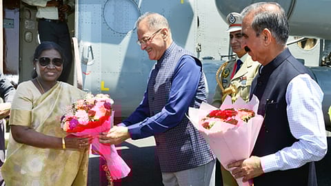 President Murmu arrives in Shimla