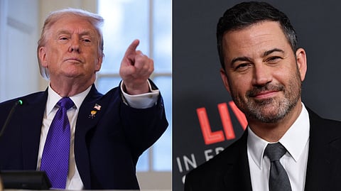 President Donald Trump called Monday for ABC to fire US comedian Jimmy Kimmel