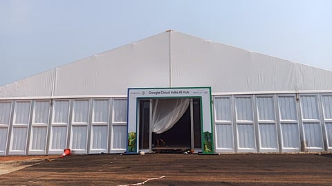 Arrangements in full swing at Tarluvada village in Visakhapatnam ahead of the groundbreaking ceremony for Googleâ?Ts data centre project scheduled for April 28.