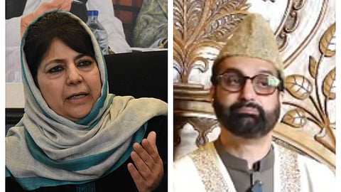 Former J&K CM Mehbooba Mufti, Hurriyat Conference leader and cleric Mirwaiz Umar Farooq