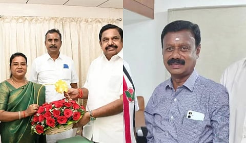 S Rajalakshmi (L) and M Rajendran.