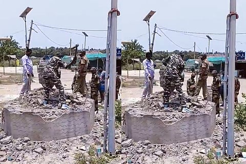 Protest erupts after demolition of Damodar Rout statue at Siali beach