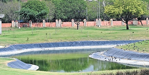 The golf course in Dwarka’s Sector 24 where three children drowned