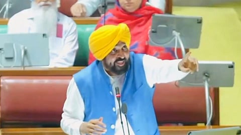 Congress MLAs staged a walkout and urged the Speaker to initiate action, while the party also called for dope testing after accusing CM Bhagwant Mann of being intoxicated during the Assembly proceedings.