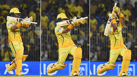 Kartik Sharma celebrates after win against Mumbai Indians