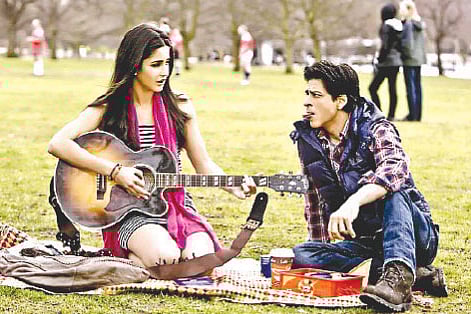 Shah Rukh Khan and Katrina Kaif in a scene from 'Jab Tak Hai Jaan'.