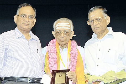 Sri Ramani guruji conferred with Pravachana Vachaspathi title