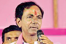 KCR sounds poll bugle at Suryapet