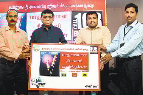 108 EMRI launches 'safe Deepavali' campaign