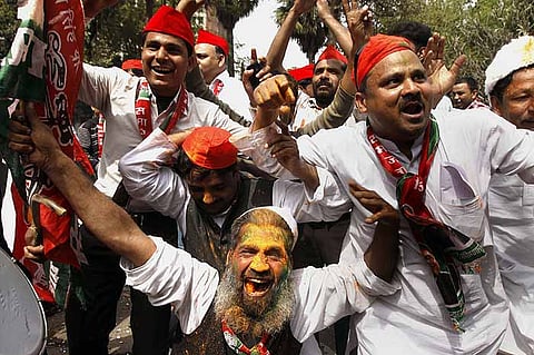 Samajwadi Party supporters (Photo Courtesy: PTI, File)
