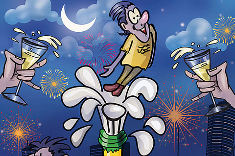 Parties, prayers for New Year