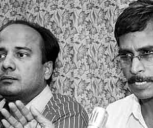 UPHOLDING HUMAN RIGHTS: Committee for Release of Political Prisoners advocate B Ravindranath addressing a press conference in Hyderabad on Saturday