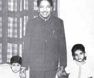 FAMILY ALBUM: A photo of DMK leader M Karunanidhi with his grandnephews Kalanidhi (right) and Dayanidhi Maran, published in DMK mouthpiece, Murasoli