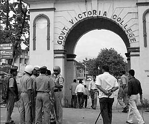 The Government Victoria College which is remaining closed due to student unrest.