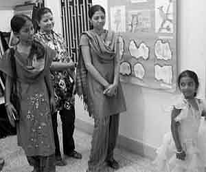 Crayons on canvas reveal innocence of mind