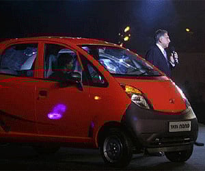 Chairman of Tata Group, Ratan Tata speaks during the launch of the Tata Nano car in Mumbai. (Photo: Reuters)