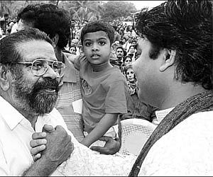 (File picture) M K Arjunan with A R Rahman